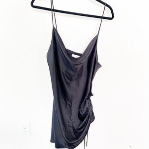 Topshop mini slip dress black size 12